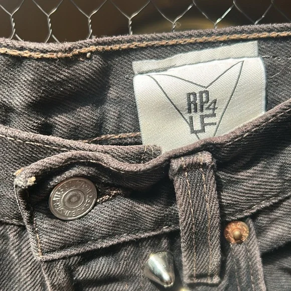 Levi's 501 Upcycled Studded Cut Off Jean Shorts - Picture 5 of 12